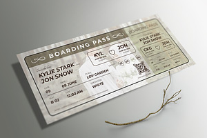 Wedding Invitation Ticket, an Invitation Template by Aarley Kaiven