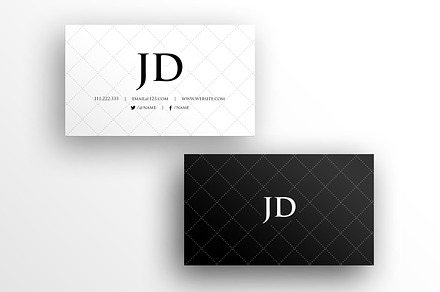 Cross Stitch Business Card Template