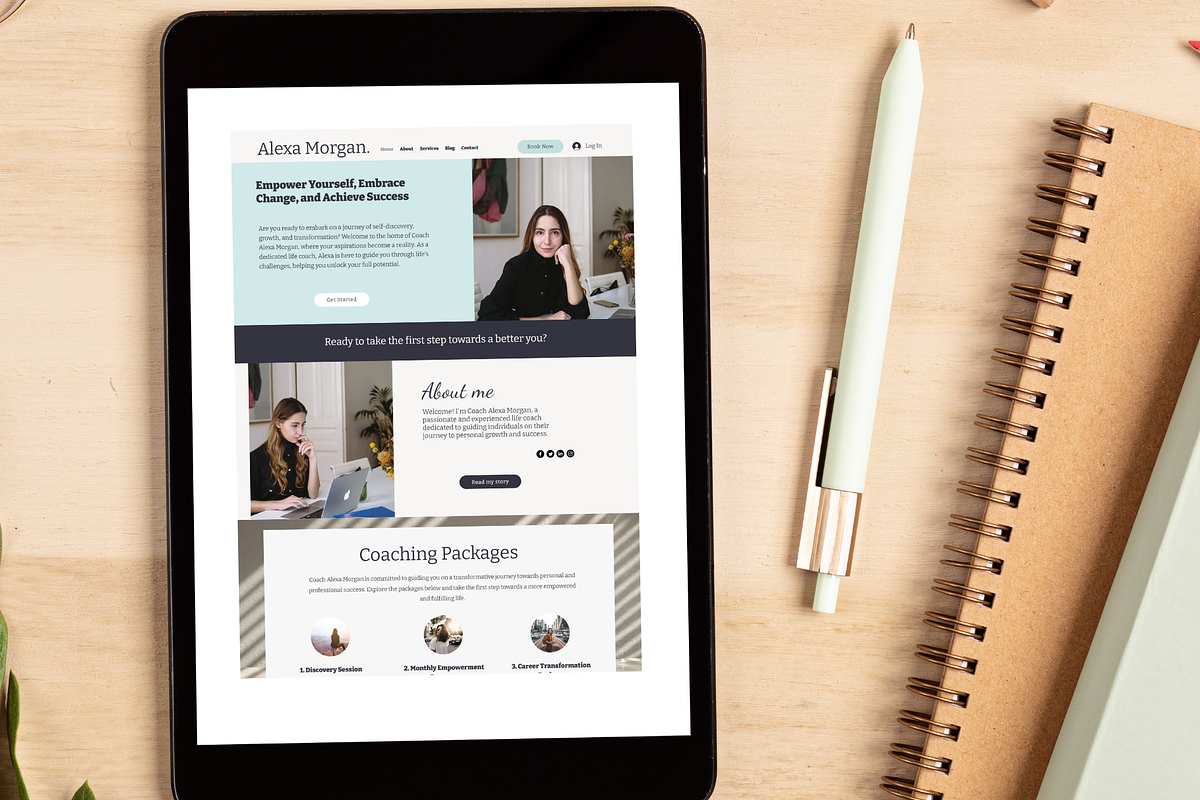Coaching Wix Website Template, a Wix Template by Mindful Digital Co. (Photo 9 of 10)