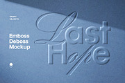 Paper Debossing & Embossing Mockup, a Mockup by Design Squad (Thumbnail 1 of 4)