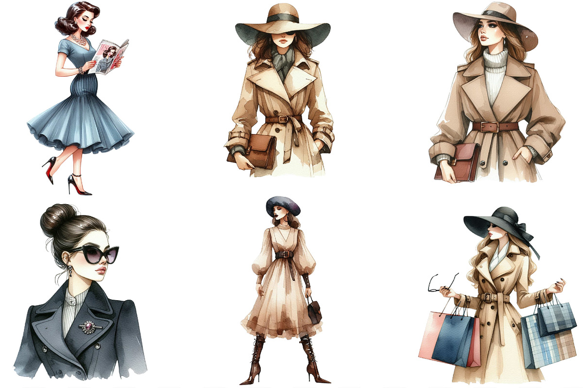 Fashion Classy Elegant Woman PNG, an Illustration by Designking (Photo 2 of 5)