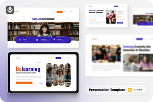 Education & Learning Google Slide, a Presentation Template by SquidPixey