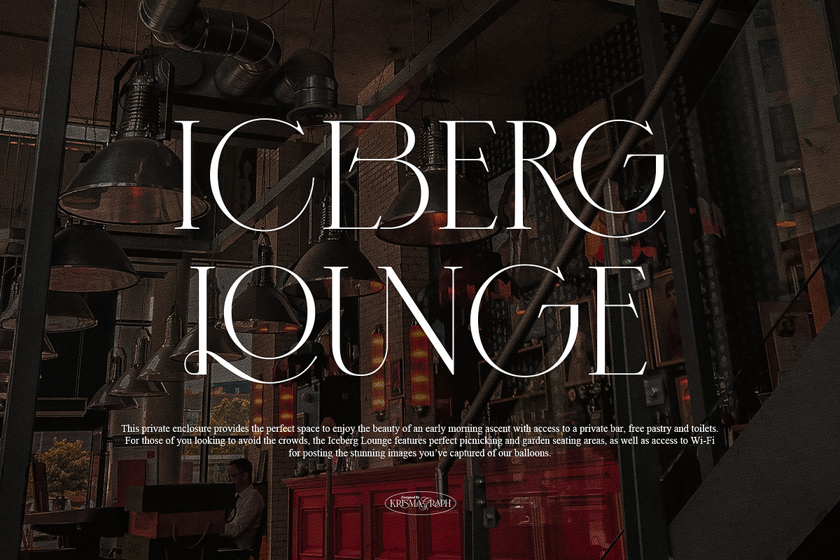 Virgoun | Ligature Serif Typeface, a Serif Font by Krismagraph (Photo 2 of 12)