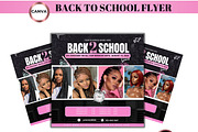 Back to school instagram post flyer, a Social Media Template by Foedesigner (Thumbnail 1 of 4)