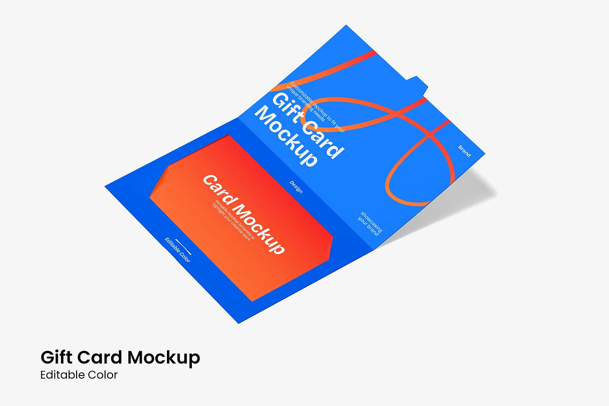 Gift Card Mockup, a Merchandise Mockup by renderstockmarket
