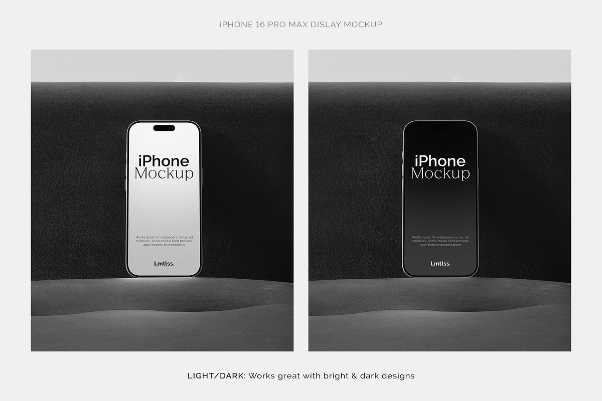 iPhone 16 Pro Max - 6 Mockup Scenes, an iPhone Mockup by Limitless Design (Photo 7 of 9)