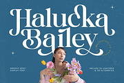 Halucka Bailey Groovy Serif Font, a Serif Font by timelesstype.co (Thumbnail 1 of 20)