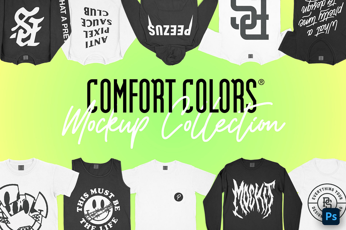 Comfort Colors Essential Mockups, a Hoody Mockup by Pixel Sauce™ (Photo 1 of 6)