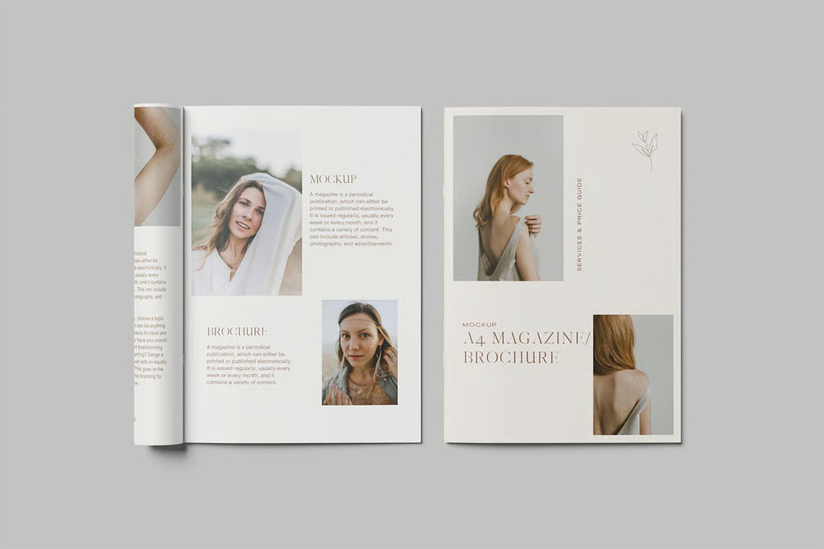 A4 Brochure Mockups, an Advertising Mockup by zpackcreative (Photo 6 of 7)