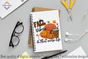 Fall Vibes And That Nurse Life PNG, an Illustration by DiamondShop (Thumbnail 6 of 7)