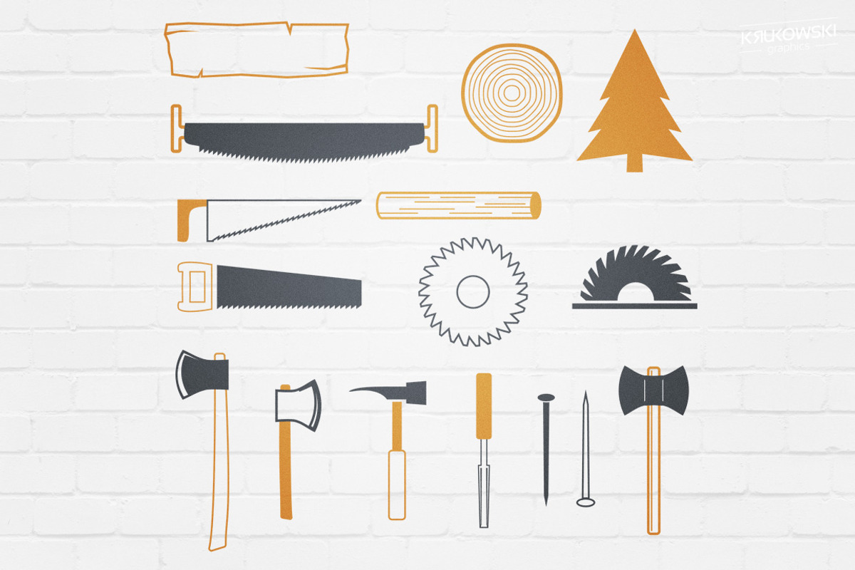 Carpentry Wood Badges Logos, a Branding & Logo Template by Krukowski Graphics (Photo 5 of 5)