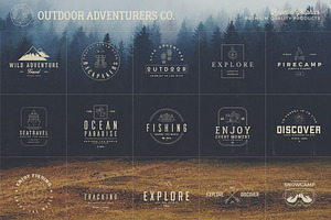 150 Outdoor Adventurers Logos