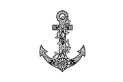 Ornamental Anchor Silhouette SVG, an Illustration by Designs_River (Thumbnail 24 of 31)