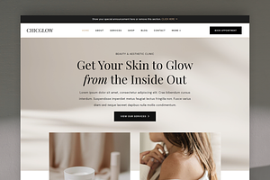 ChicGlow Elementor WordPress Theme