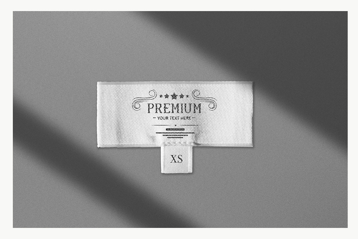 Editable Fashion Label Template, an Apparel Mockup by ReAffirm (Photo 2 of 5)
