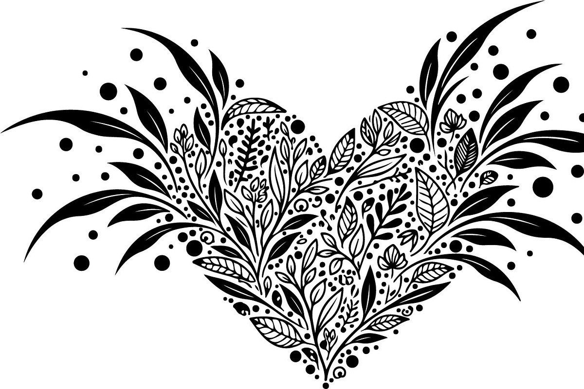 Decorative Heart Silhouette Bundle, an Illustration by Designs_River (Photo 18 of 45)