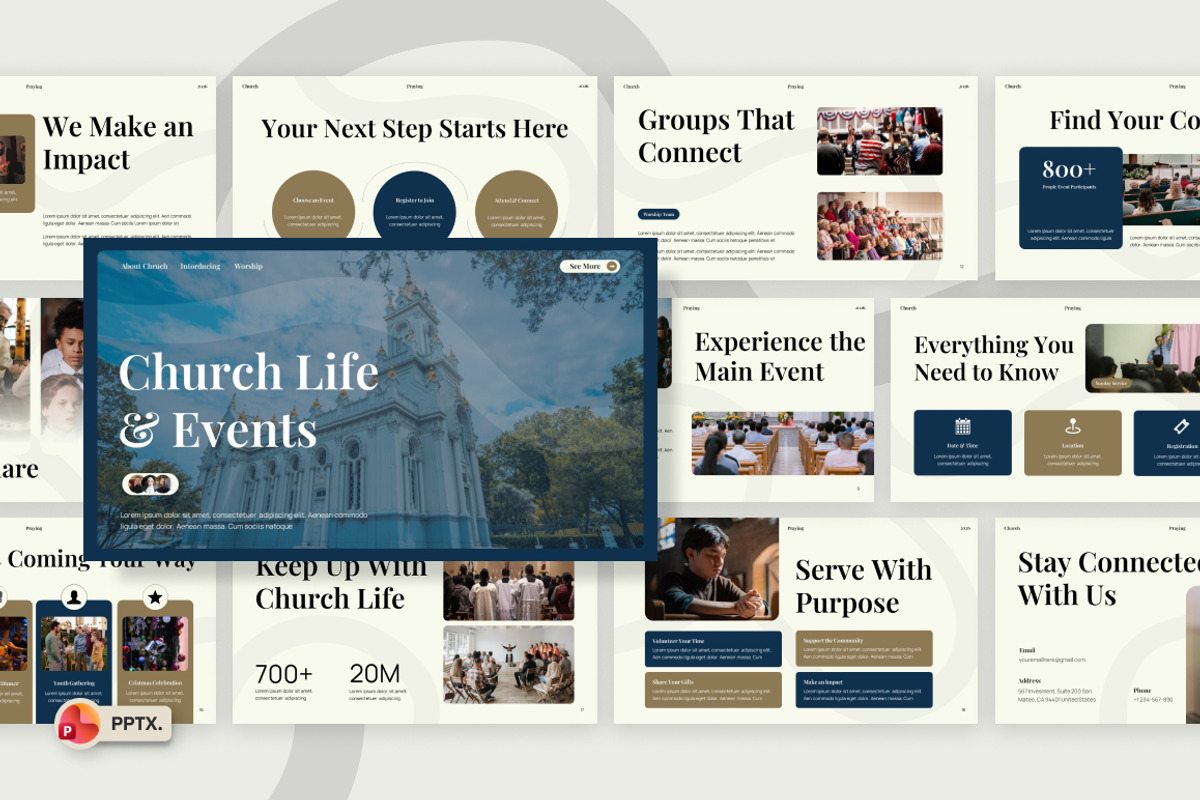 Church Events & Activities, a Presentation Template by Loin Studio (Photo 1 of 4)