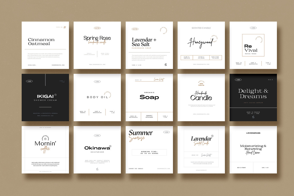 Bespoke & Minimal Labels for CANVA, a Templates & Theme by AndrewPixel (Photo 6 of 12)