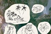 Jungle Saints: Tropical Line Art, an Object Illustration by Purple (Thumbnail 6 of 15)
