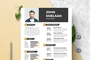 Modern Resume & CV Template, a Resume Template by Hito Graphic (Thumbnail 2 of 8)