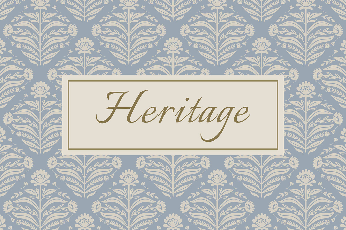 Heritage Luxury Damask, a Pattern Graphic by Pretty Cosy Chai (Photo 1 of 11)