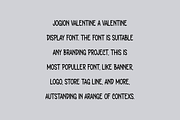 Jogion Valentine - Romantic Font, a Sans Serif Font by Iqsiart Studio (Thumbnail 5 of 6)