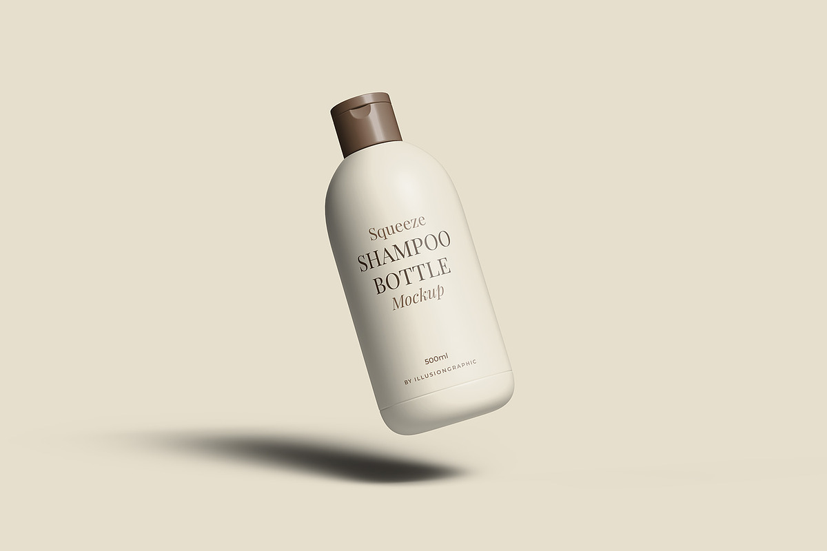 Squeeze Shampoo Bottle Mockup, a Packaging Mockup by Illusiongraphic (Photo 3 of 22)