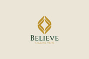 Luxury Diamond Gold Leaf Logo, a Branding & Logo Template by Signatoro (Thumbnail 1 of 3)