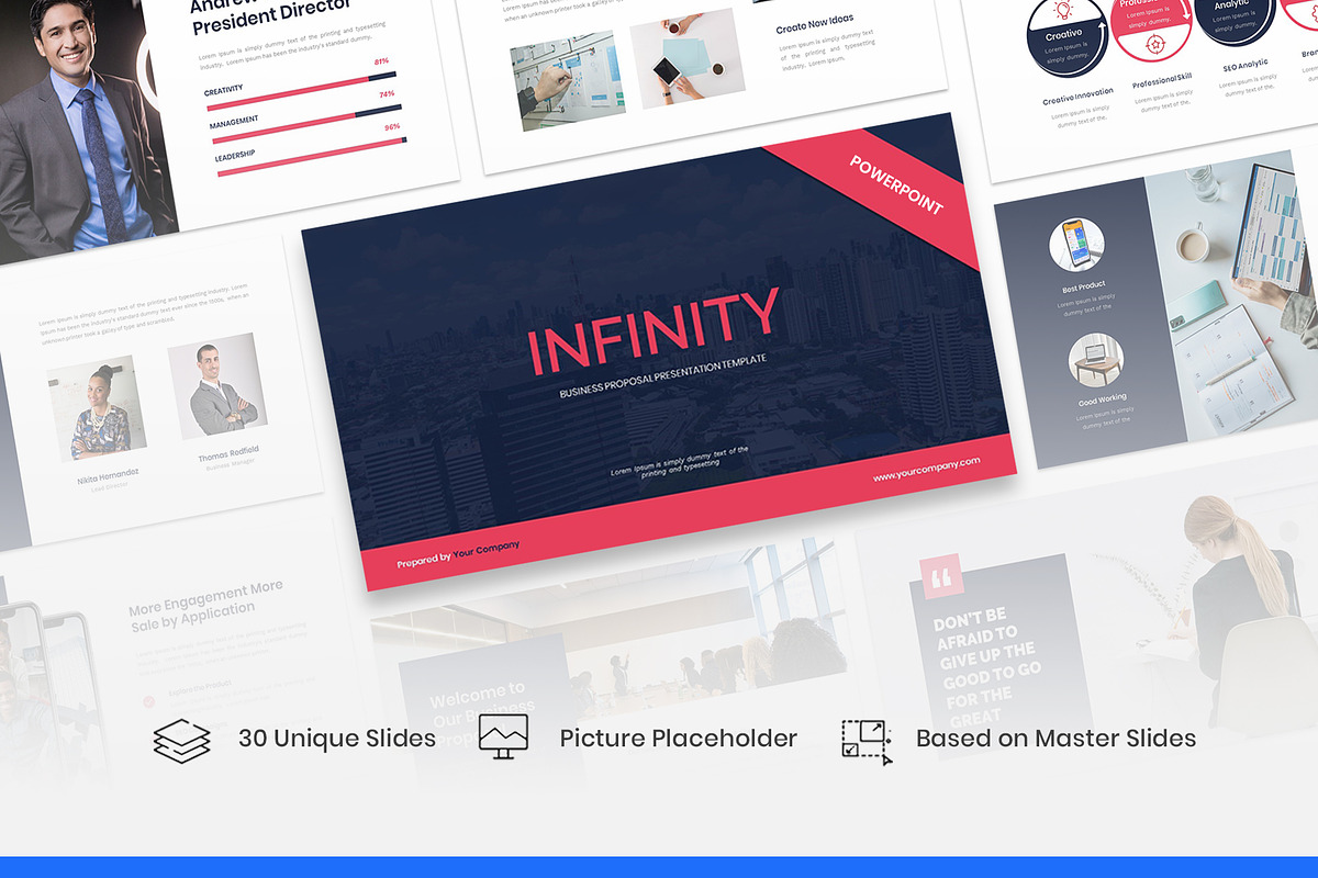 Infinity Business Proposal PPTX, a Presentation Template by Premast (Photo 1 of 4)