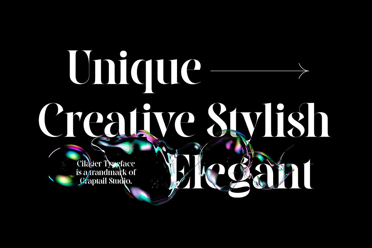 Cilager - Modern Serif Typeface, a Serif Font by Graptail (Photo 2 of 14)