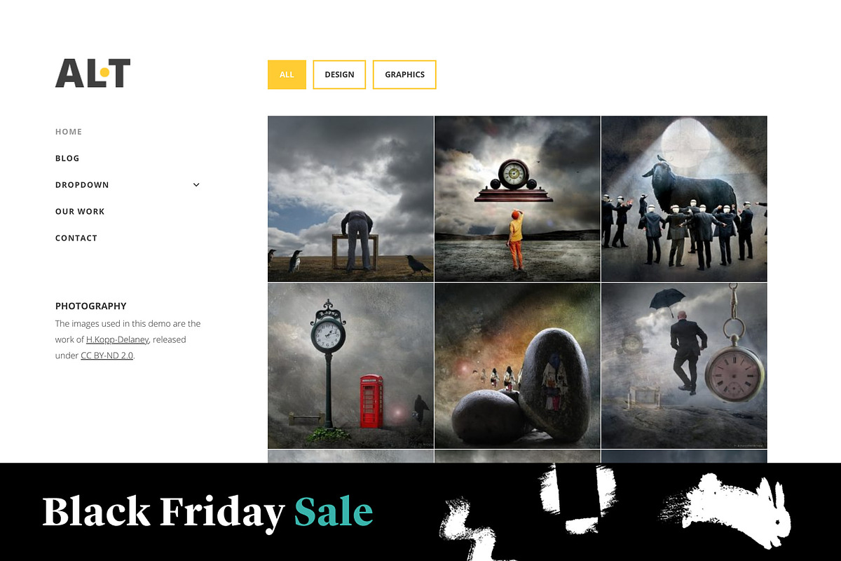 Alternate - Portfolio WP Theme, a WordPress Template by Viva Themes (Photo 1 of 3)