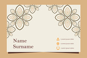 Natural Floral Business card, a Marketing Template by sekitarief (Thumbnail 3 of 3)
