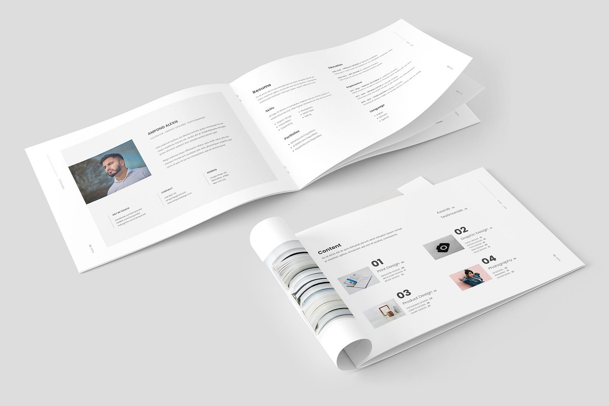 Design Portfolio Template, a Brochure Template by Meenom Templates (Photo 3 of 9)