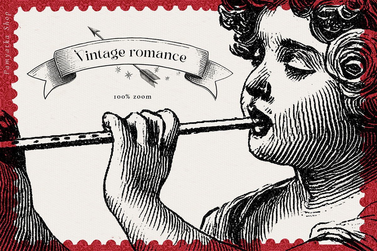 Vintage romance- Valentine's day, a Seasonal Illustration by Pamyatka Shop (Photo 11 of 18)