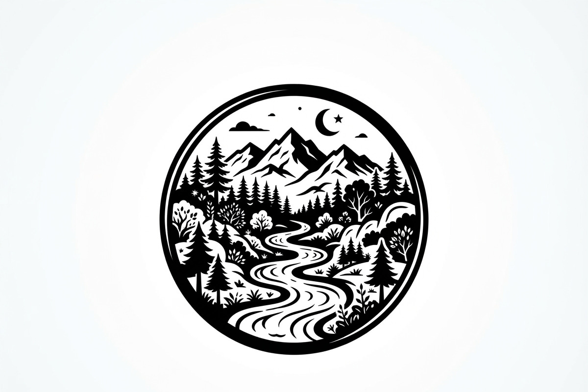 60 Eco Globe Landscape Silhouette, a Technology Illustration by Amazin_art (Photo 18 of 29)