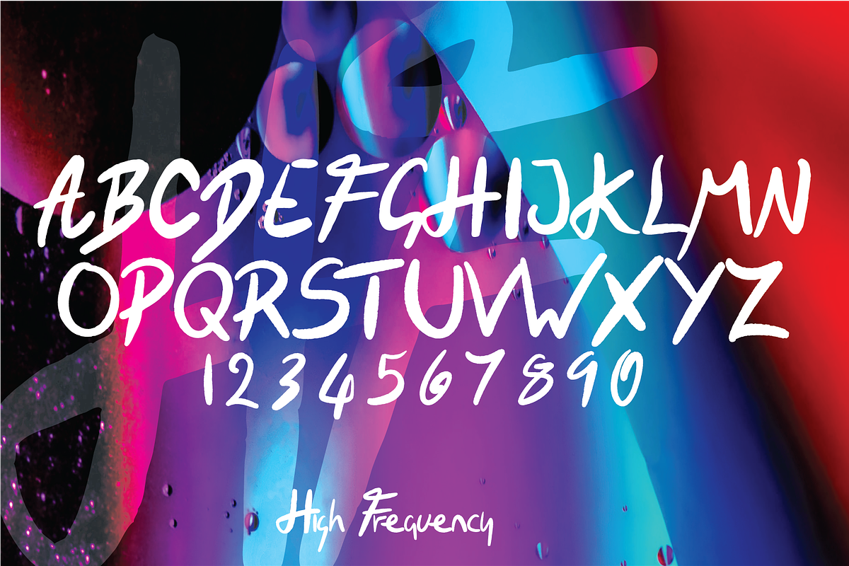 High Frequency hand lettered script, a Script Font by Salty Sweet Creative (Photo 5 of 5)