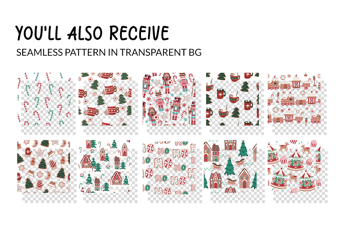 Sweet Christmas Cookies Pattern Set, a Pattern Graphic by CreativeChristiana (Photo 3 of 12)