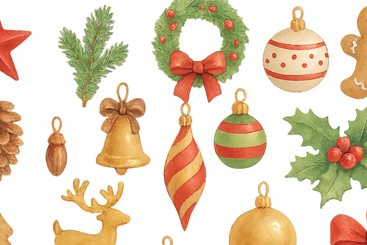 Christmas Ornament Collection, an Object Graphic by RT Studio (Photo 4 of 4)