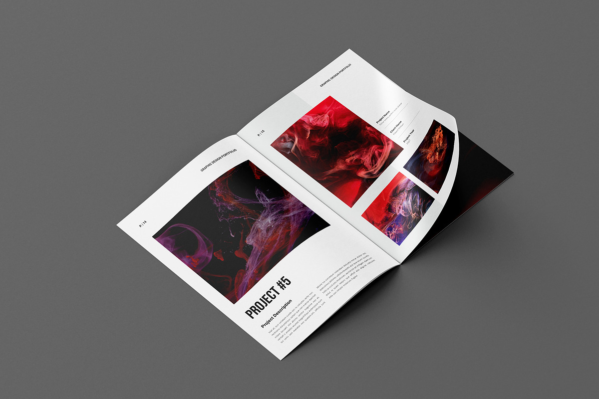 Colorful Portfolio Layout Template, a Brochure Template by Seeing-art (Photo 6 of 9)