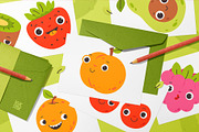 Cute Fruit Clipart Bundle, a Food Illustration by vik.stock (Thumbnail 4 of 4)