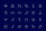 Peace Icon Collection, an Outline Icon by Prosymbols (Thumbnail 7 of 7)
