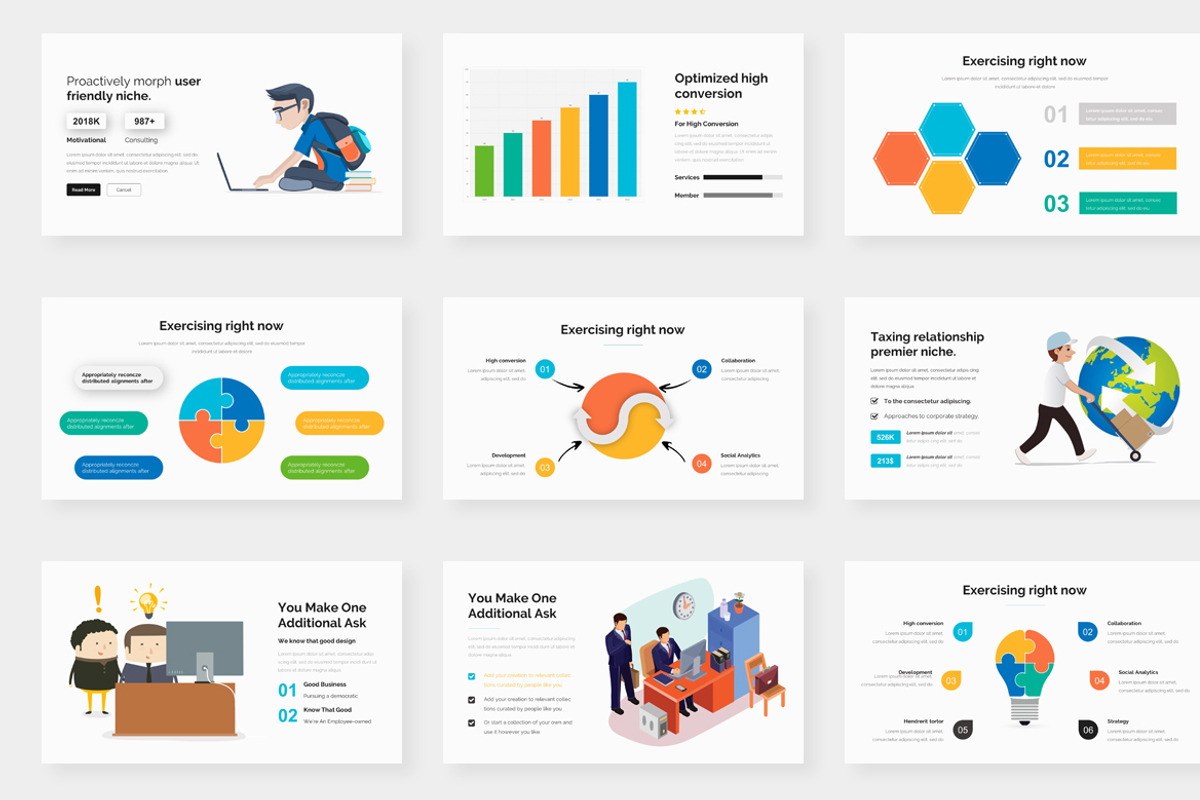 Monthly Goals Pitch Deck Powerpoint, a Presentation Template by One Percent Studio (Photo 15 of 20)