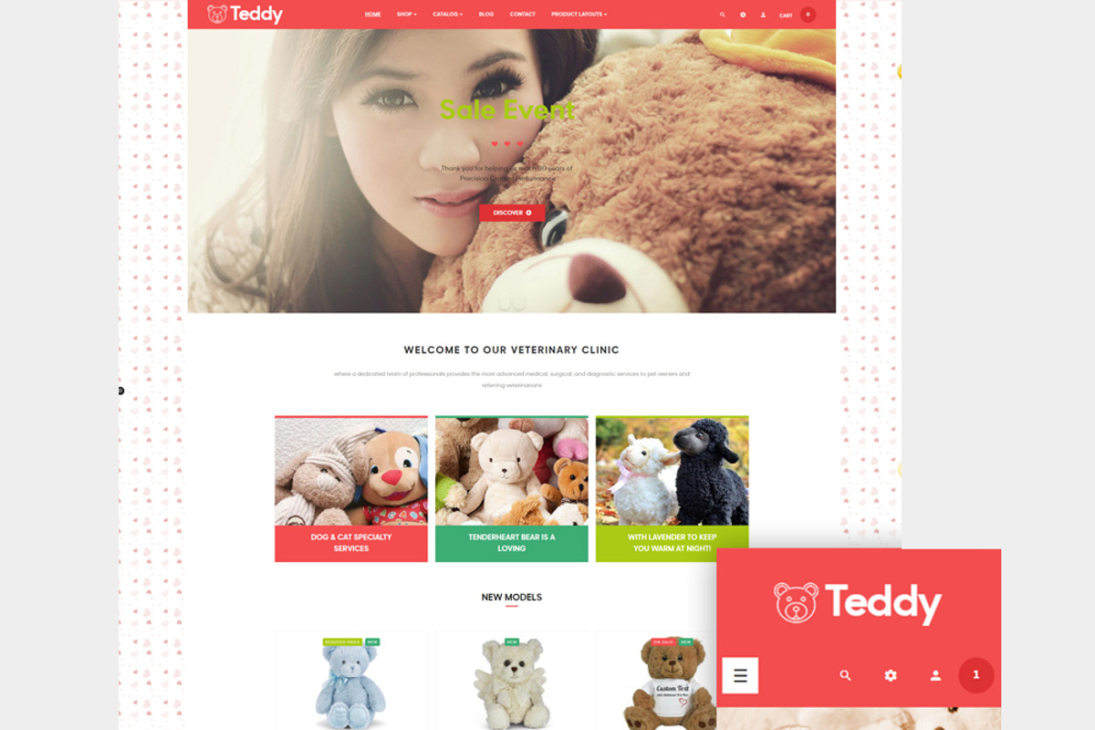 LEO TEDDY – KID TOY AND PET, a Bootstrap Template by LeoTheme (Photo 1 of 8)