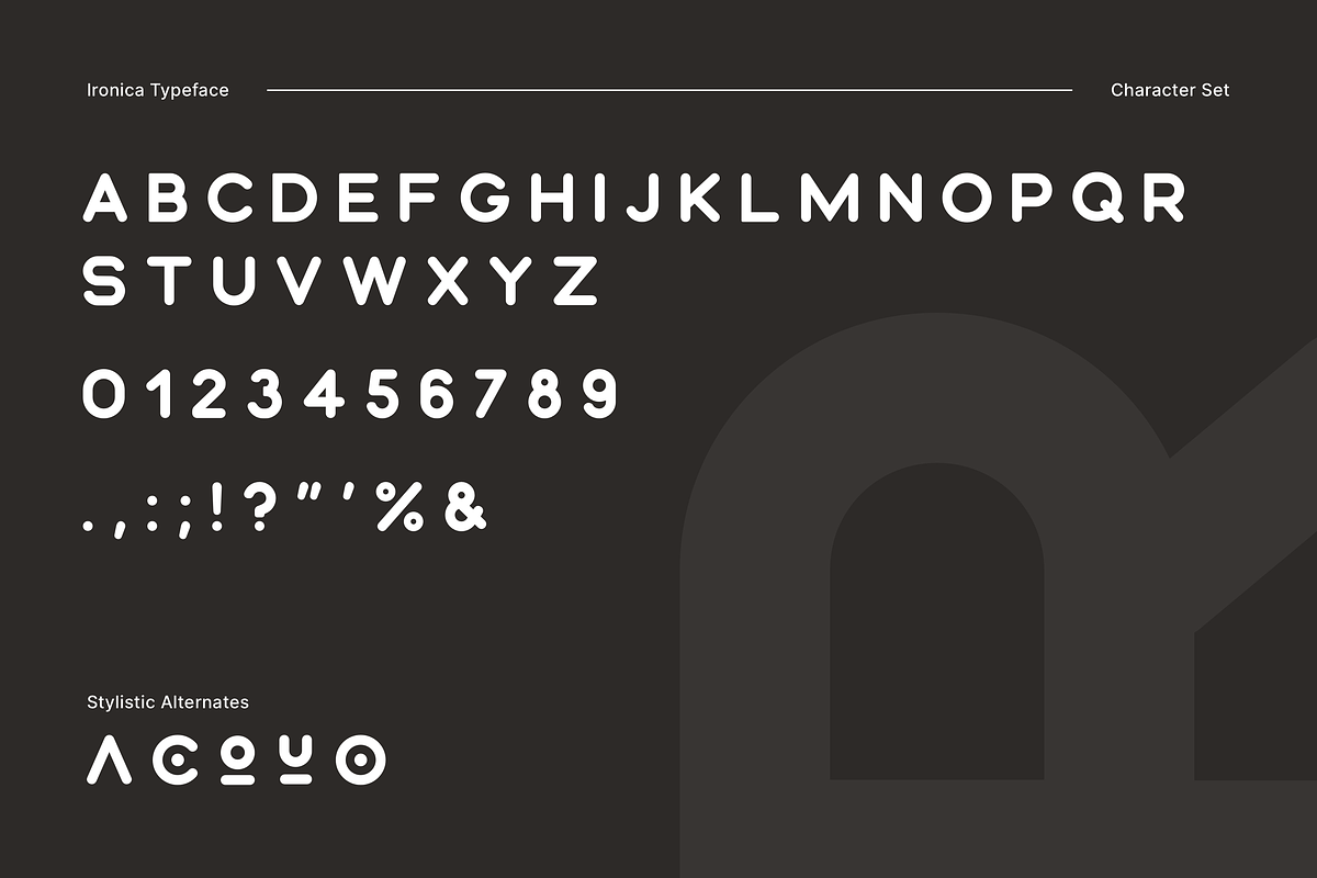Ironica - Display & Logo Typeface, a Font by SL Studio (Photo 5 of 5)