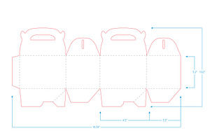 Gable Box Mockup Template