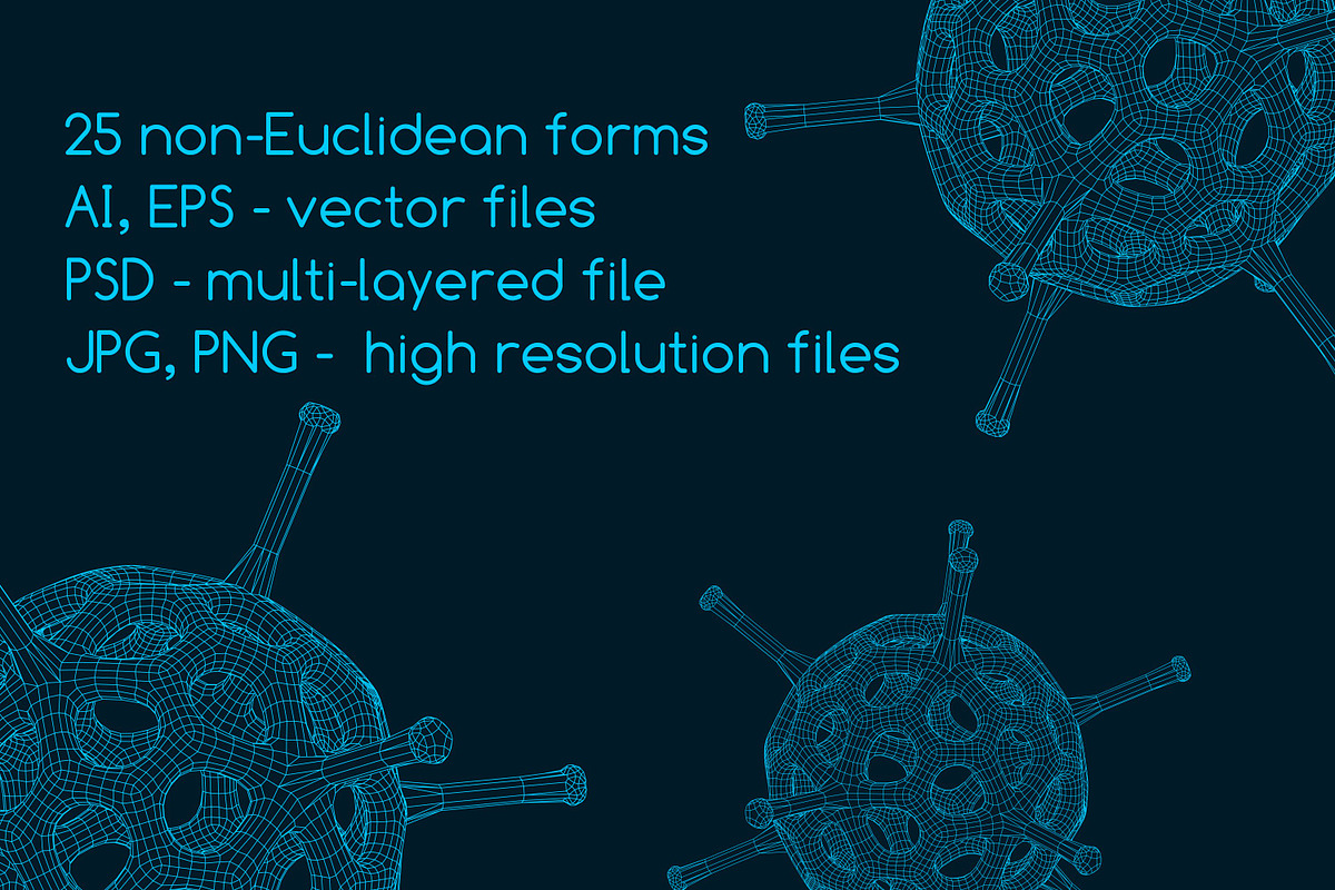 25 Futuristic 3D non-Euclidean Shape, an Object Illustration by Kseniya-Omega (Photo 2 of 7)