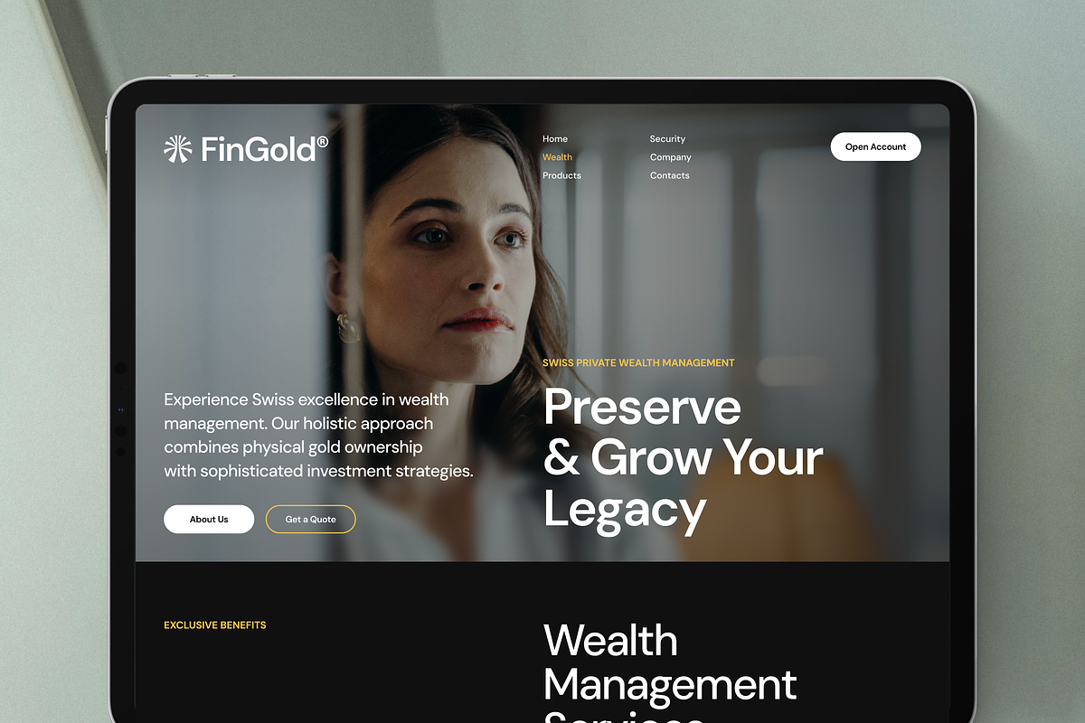 Fingold: Wealth & Banking Template, a Landing Page Template by Saidmakhmud (Photo 3 of 4)
