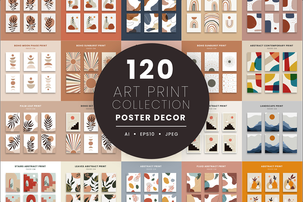 Abstract Art Poster Collection, a Decorative Illustration by Vesvocrea (Photo 1 of 21)