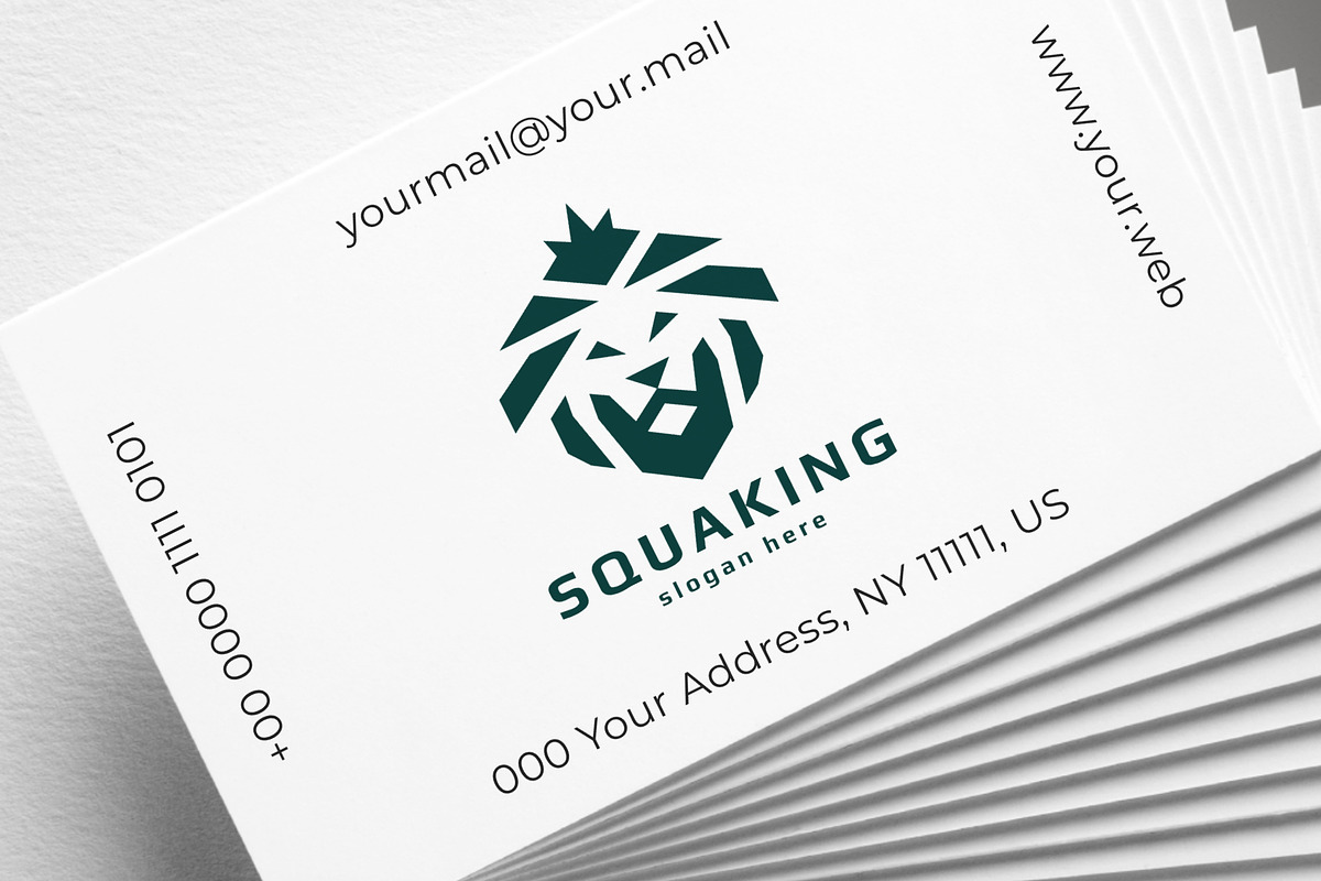 Squa King Lion Head Logo, a Branding & Logo Template by Design_Planet (Photo 1 of 5)