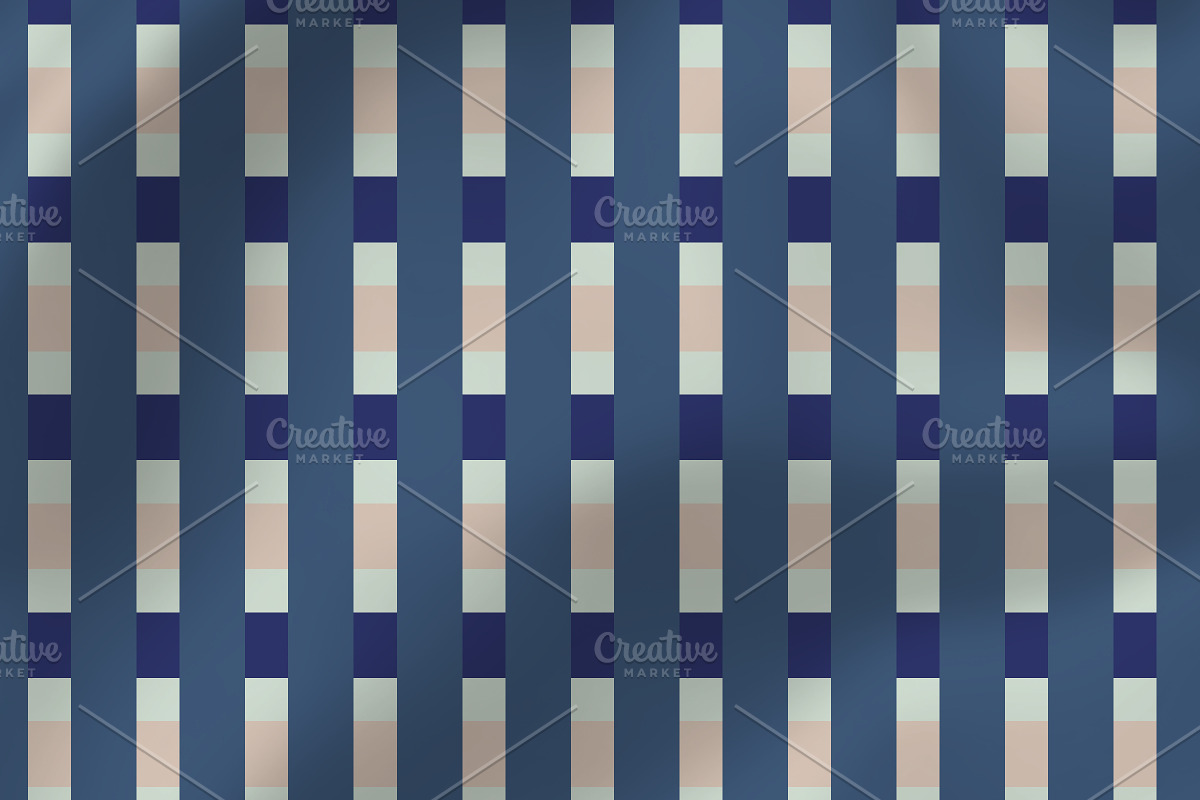 Striped Grid Geometric Pattern, a Pattern Graphic by Pyopo (Photo 3 of 3)